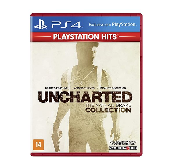 Jogo Mídia Física PS4 - Uncharted The Nathan Drake Collection