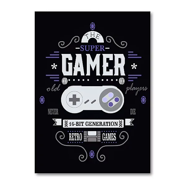 Quadro Decorativo Games Retro