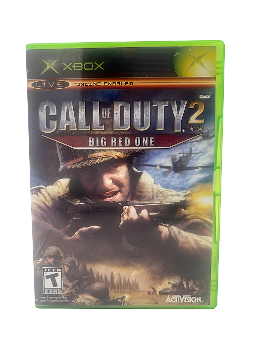 Jogo Mídia Física Xbox Classico - Call Of Duty 2 Big Red One
