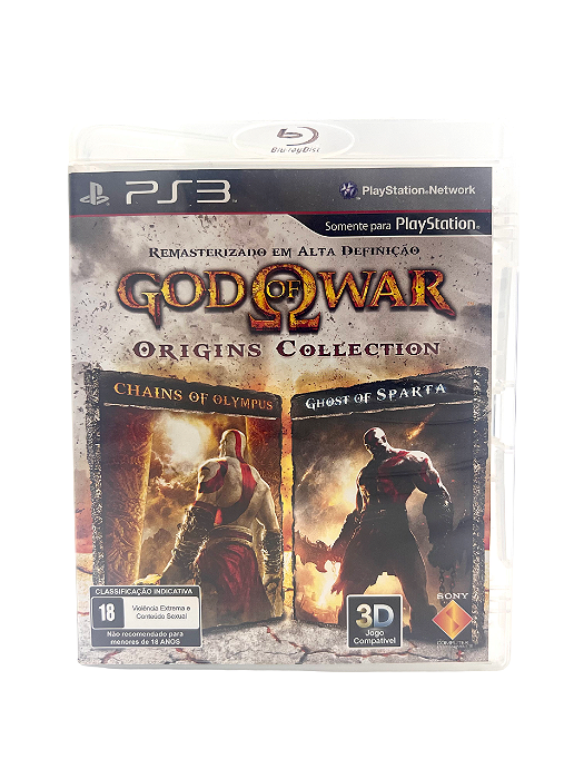 Jogo Mídia Física PS3 - God of war Origins Collection
