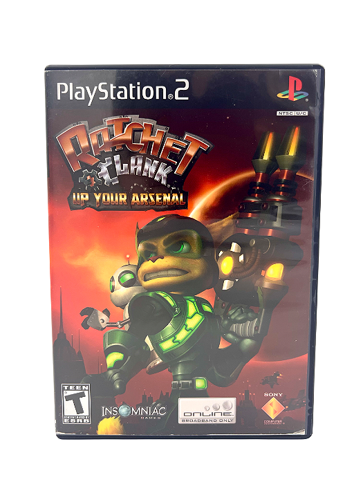 Jogo Mídia Física PS2 - Ratchet Clank Up Your Arsenal