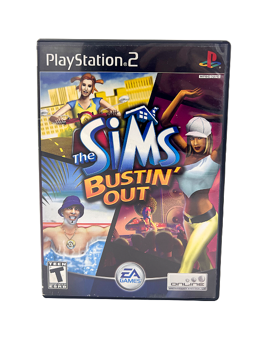 Jogo Mídia Física PS2 - The Sims Bustin'Out