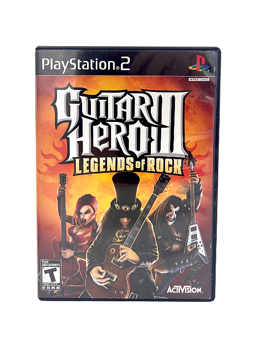 Jogo Mídia Física PS2 - Guitar Hero 3 Legends of Rock
