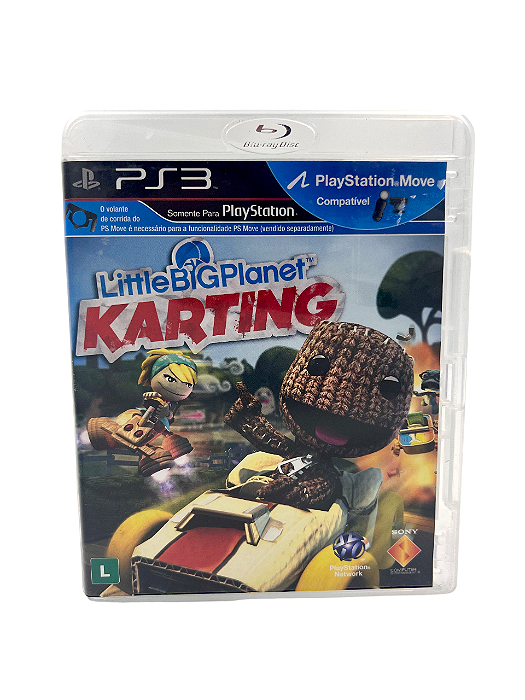 Jogo Mídia Física PS3  - Little Big Planet Karting