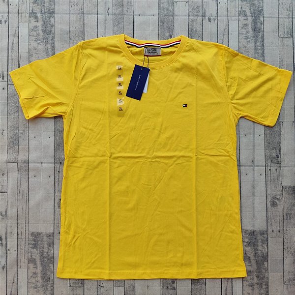 camiseta tommy hilfiger amarela