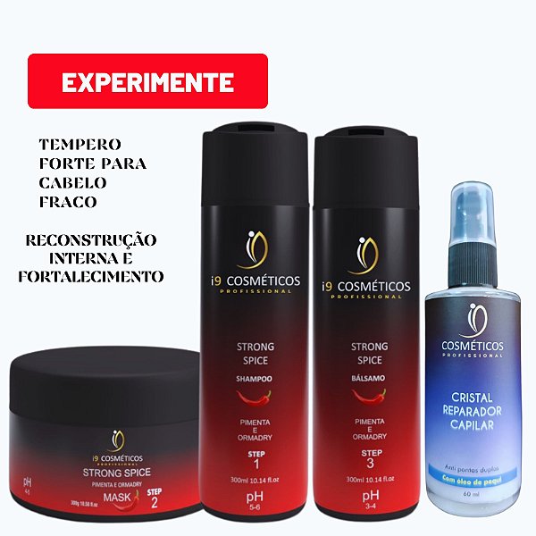 COMBO - KIT STRONG SPICE + CRISTAL REPARADOR