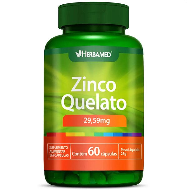 ZINCO QUELATO 60CAPS 29,59MG HERBAMED