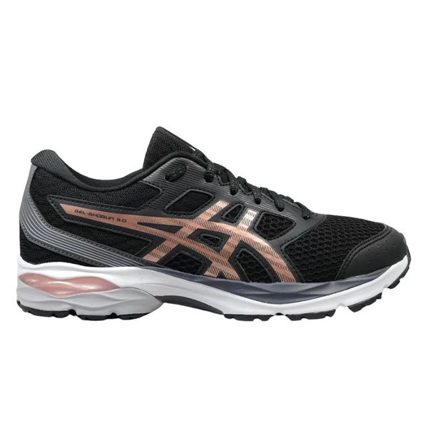 TÊNIS FEMININO ASICS GEL SHOGUN 3 PRETO ROSE 1012B098 002