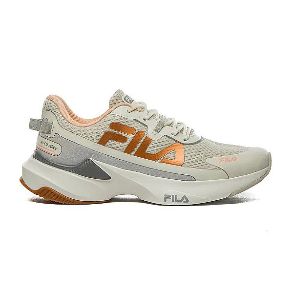 Tenis Fila Recovery Branco Bronze Feminino Lojas Debut