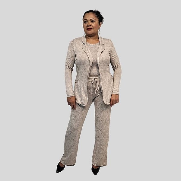 Conjunto Feminino de 3 Peças