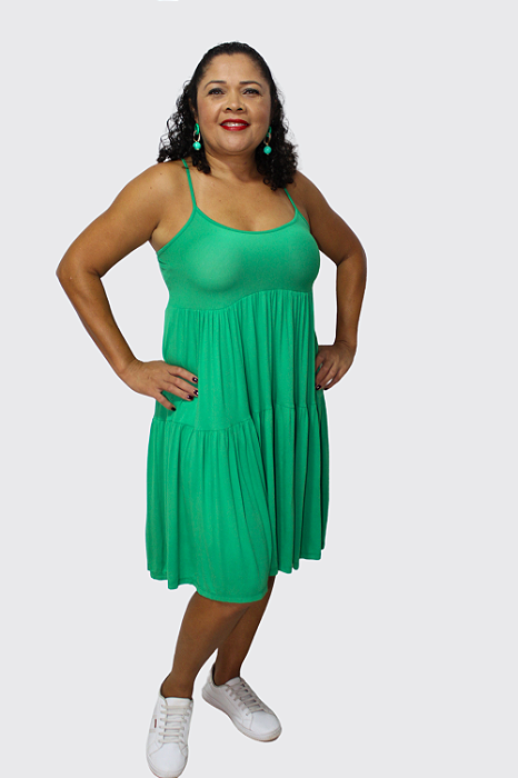 Vestido Feminino Curto com Alcinhas