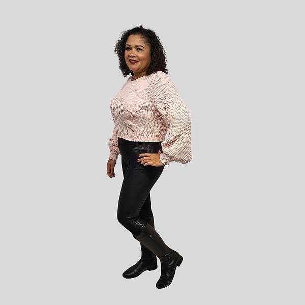 Blusa Feminina Manga Ampla em Tricot