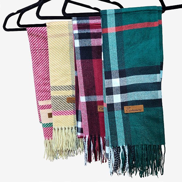 Cachecol com Franja – Toque de Cashmere e Sofisticação