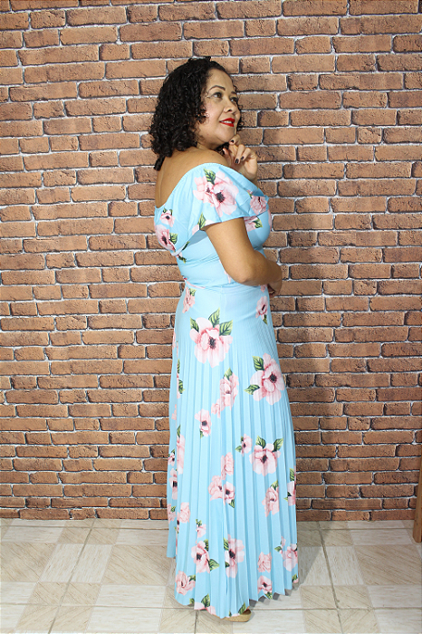 Conjunto de Saia e Cropped Ciganinha