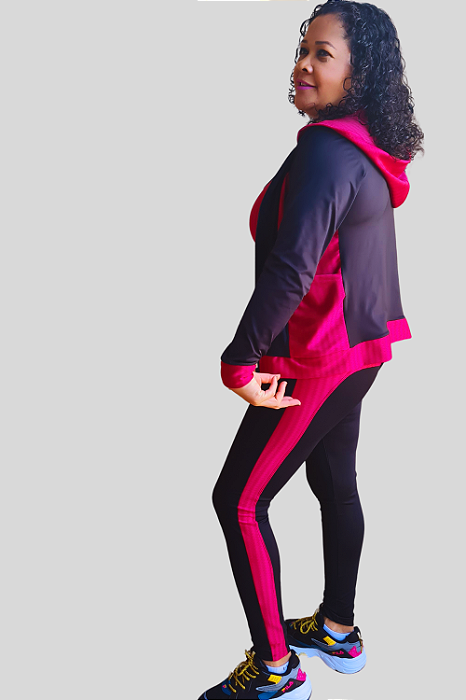 Jaqueta Feminina com Capuz Fitness