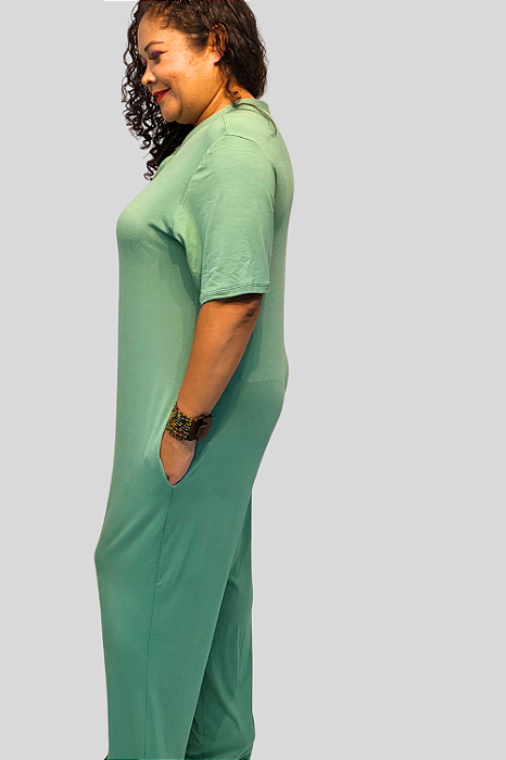 Macacão Feminino Longo Jade