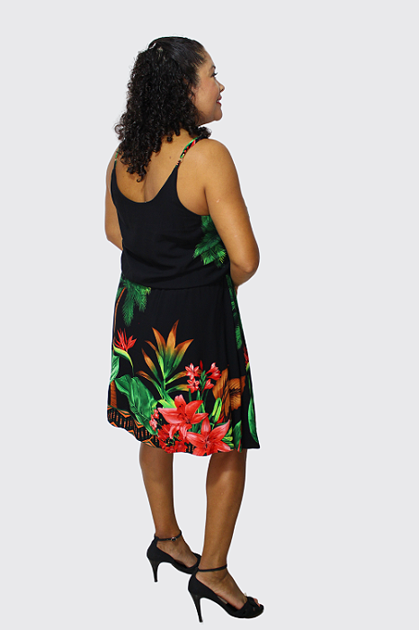 Vestido Curto Feminino de Alça Regulável