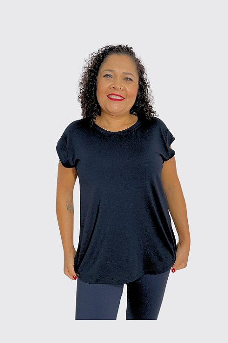 Blusa Manga Japonesa Plus Size K2B Manga Curta