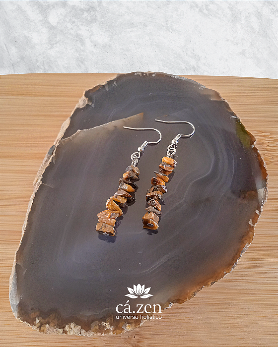 Brincos Cascalho de Cristais