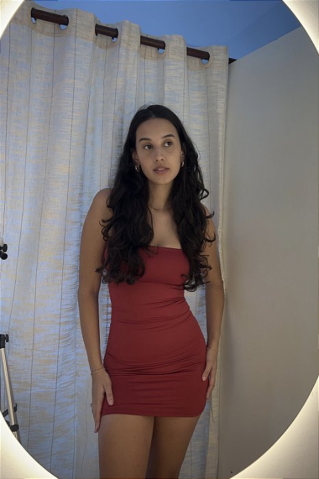 Vestido Tubinho Vermelho Cherry