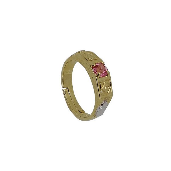 Anel de formatura infantil folheado a ouro 18k menina