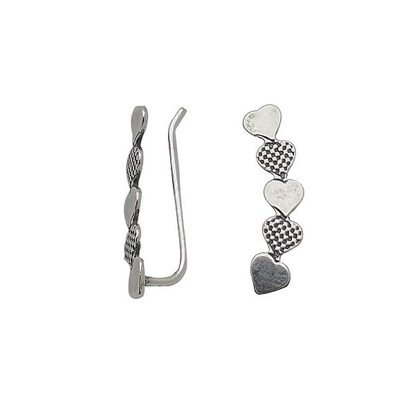 Brincos de prata 925 ear cuff