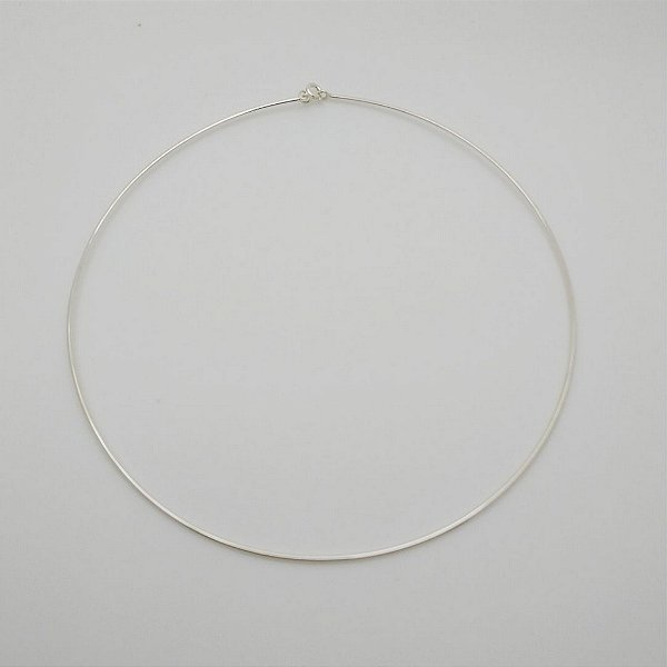 Gargantilha de prata 925 choker aro