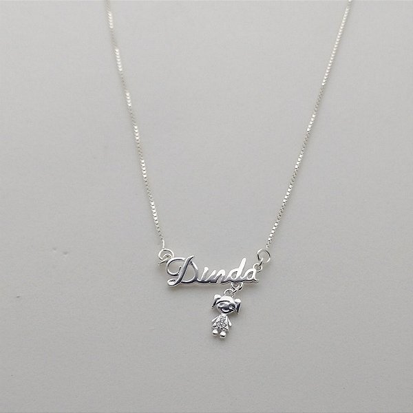 Gargantilha de prata 925 Dinda menina