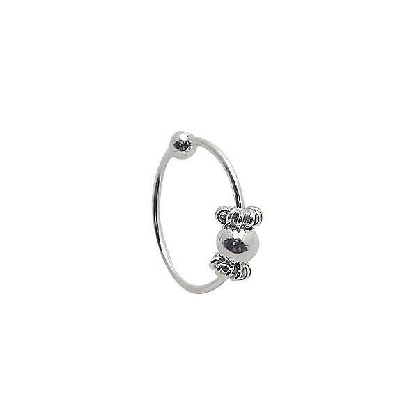 Piercing de prata 925 de orelha