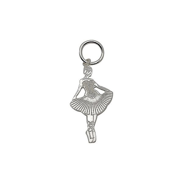 Pingente de prata 925 Bailarina
