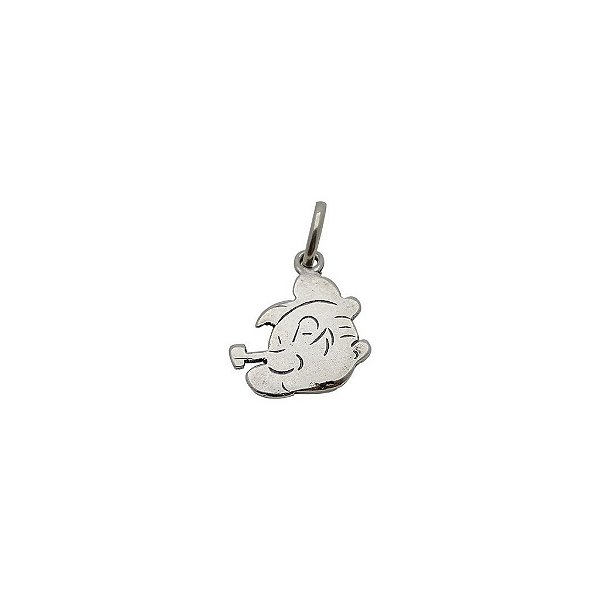 Pingente de prata 925 envelhecida Popeye