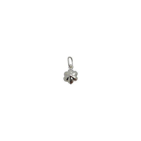Pingente de prata 925 flor