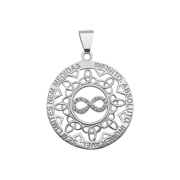 Pingente de prata 925 Mandala infinito