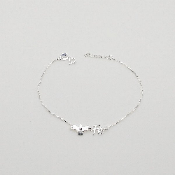 Pulseira de prata 925 Espirito Santo Fé