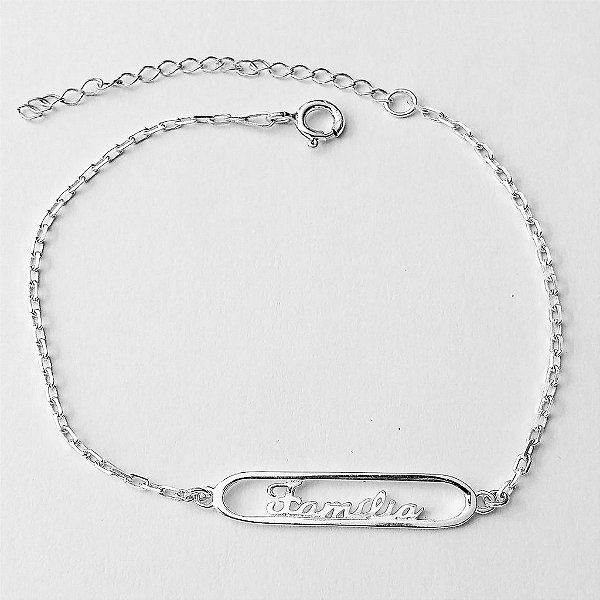Pulseira de prata 925 família