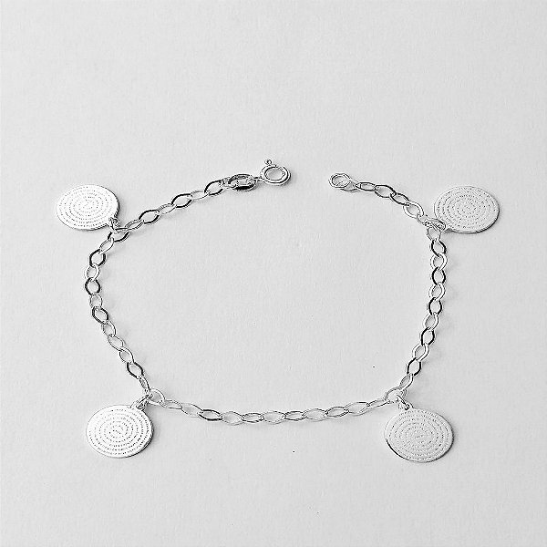 Pulseira de prata 925 pingente Pai Nosso