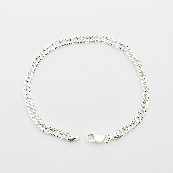 Pulseira em prata 925 masculino groumet
