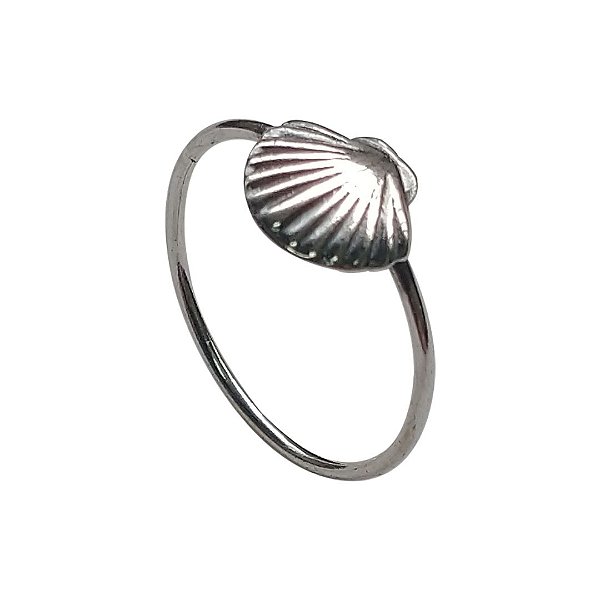 Anel de prata 925 concha falange-