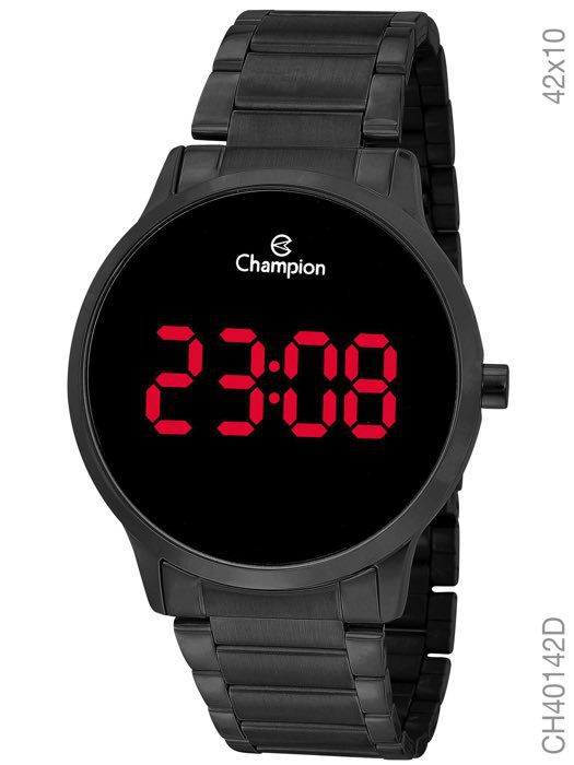 Relógio Champion Digital Led vermelho CH40142D