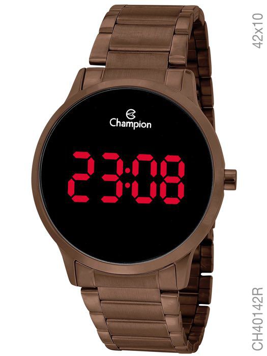 Relógio Champion Digital Led vermelho CH40142R