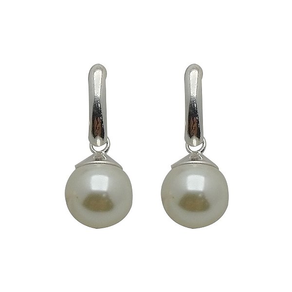 Brincos de Prata 925 com Pérolas 8mm - Elegância e Sofisticação