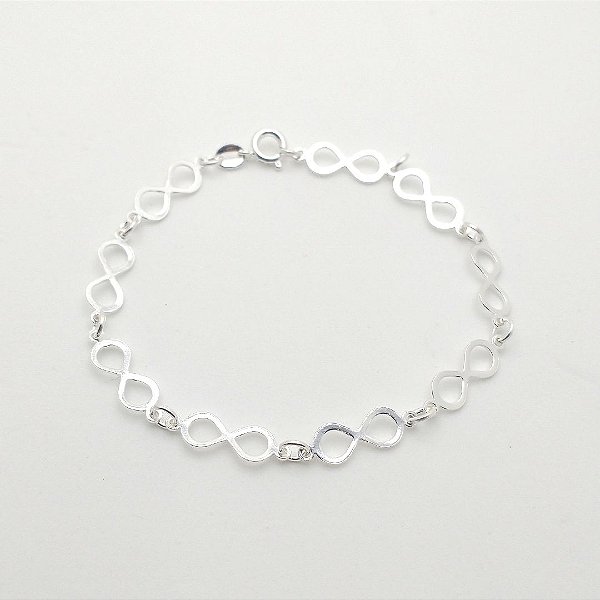 Pulseira de prata 925 infinito