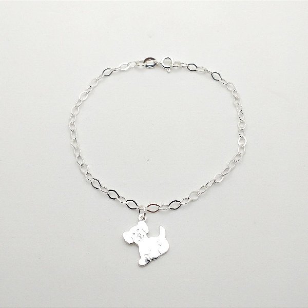 Pulseira de prata 925 cachorro