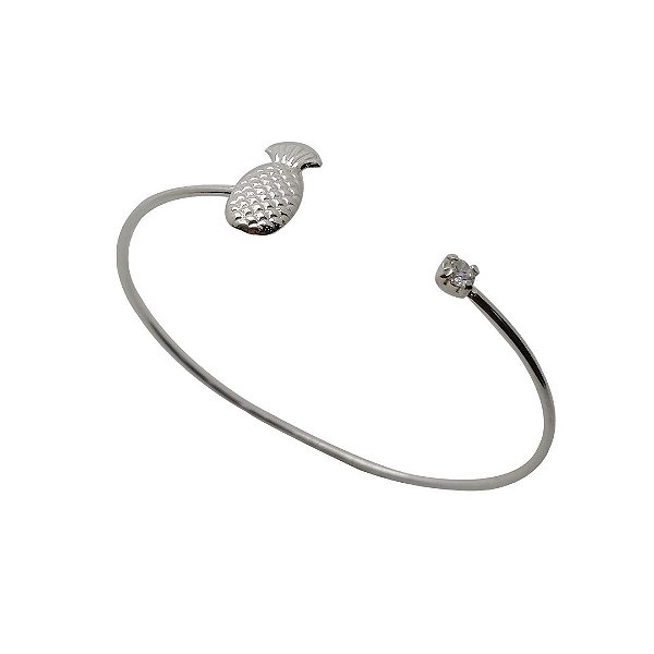 Bracelete de prata 925  abacaxi
