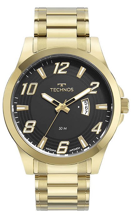 Relógio Technos masculino dourado 2115MXZ1P