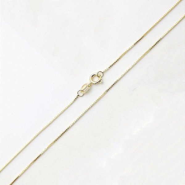 Corrente folheada a ouro 18k  veneziano