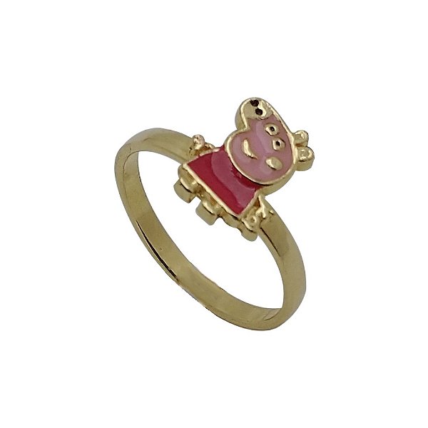 Anel folheado a ouro 18k Pepa