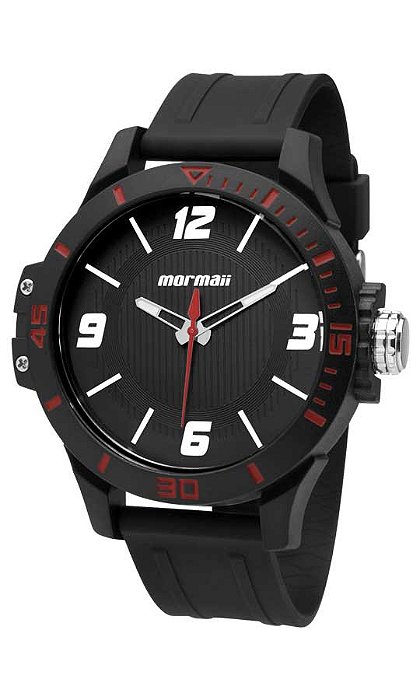 Relógio Mormaii masculino  preto  MO2035FL8R