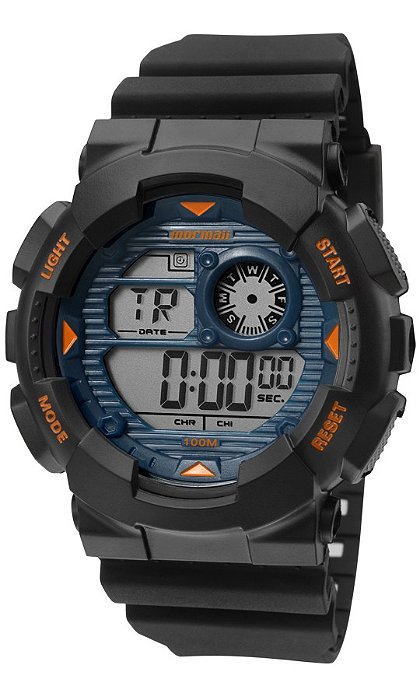 Relógio Mormaii masculino wave preto MO3415A8A