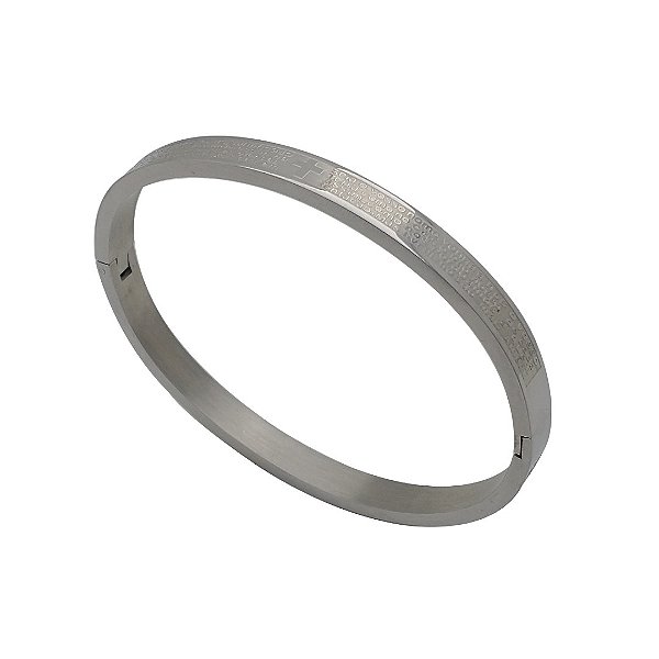 Bracelete de aço inoxidável oração